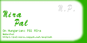 mira pal business card